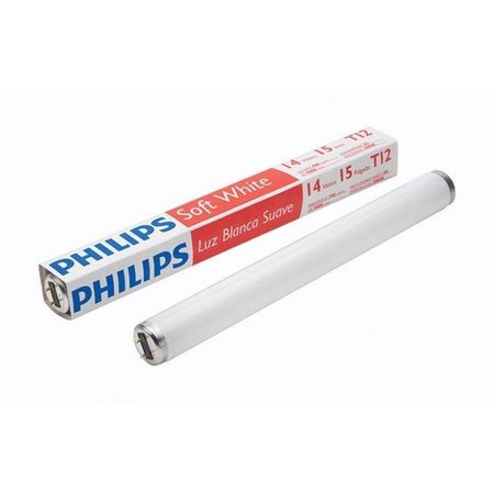 SIGNIFY Philips 3000077 14W T12 1.5 Dia. x 15 in. Soft White Fluorescent Bulb Linear; 700 Lumens - Pack of 6 3000077